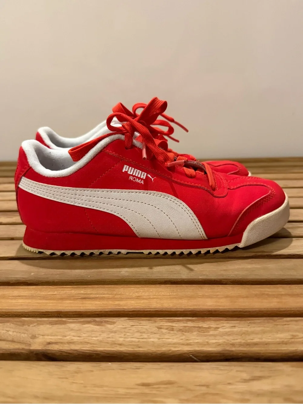 Puma Kids Red Roma Sneakers